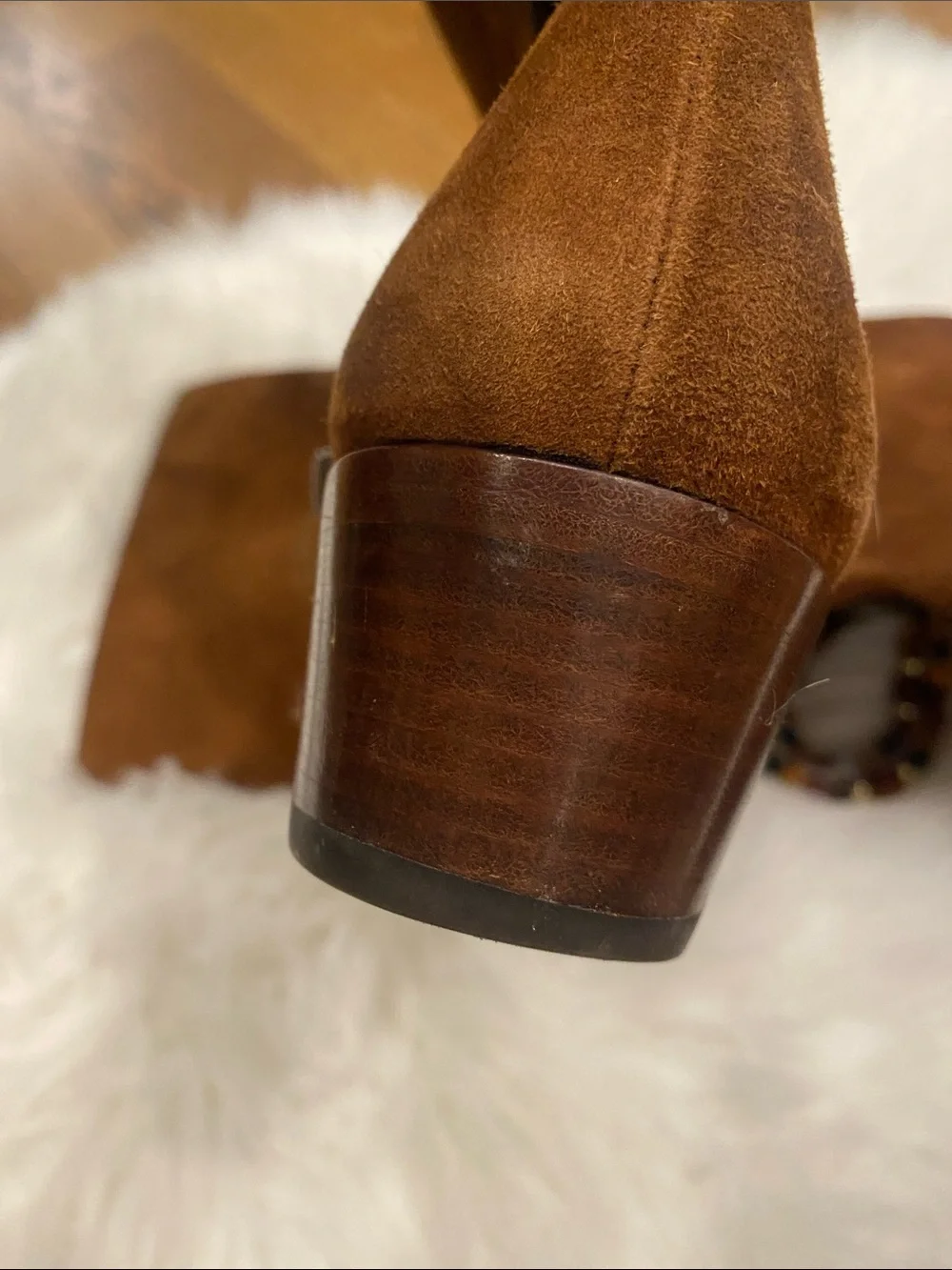 Frye Chestnut Brown Suede Over-the-Knee Western Boots